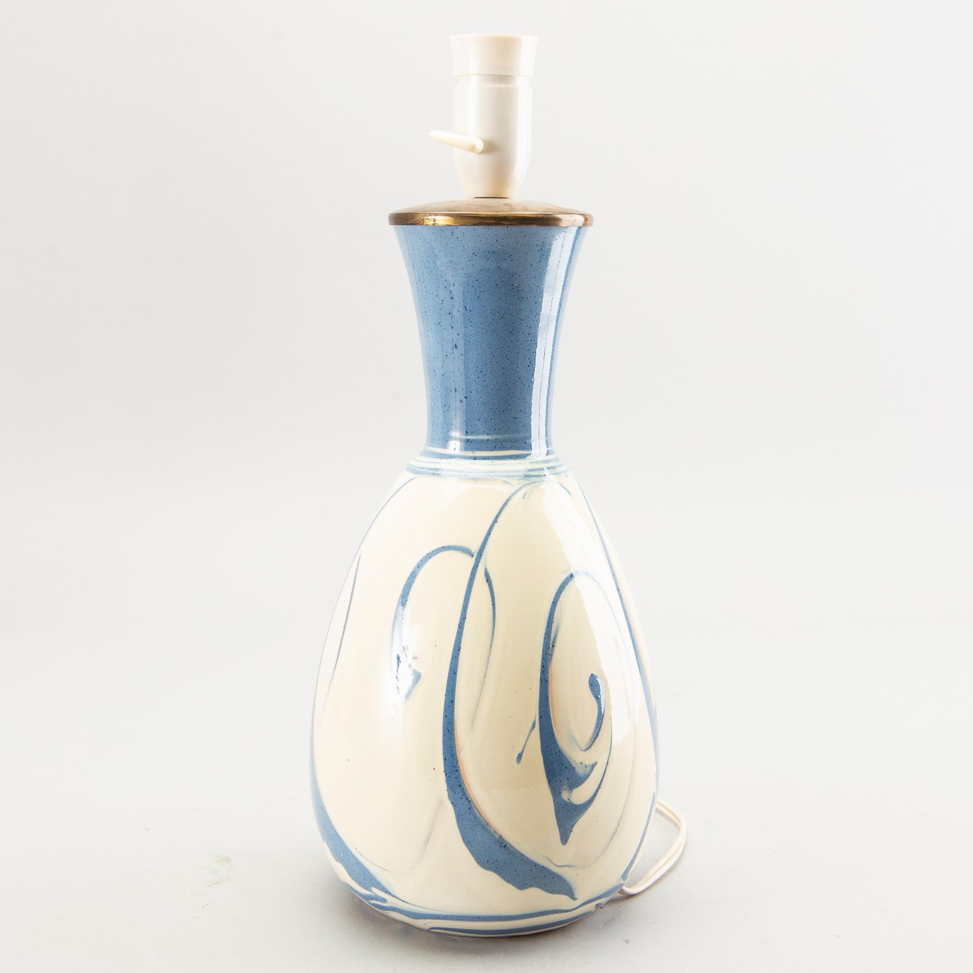 An Herman Kähler signed HAK table lamp, Denmark.