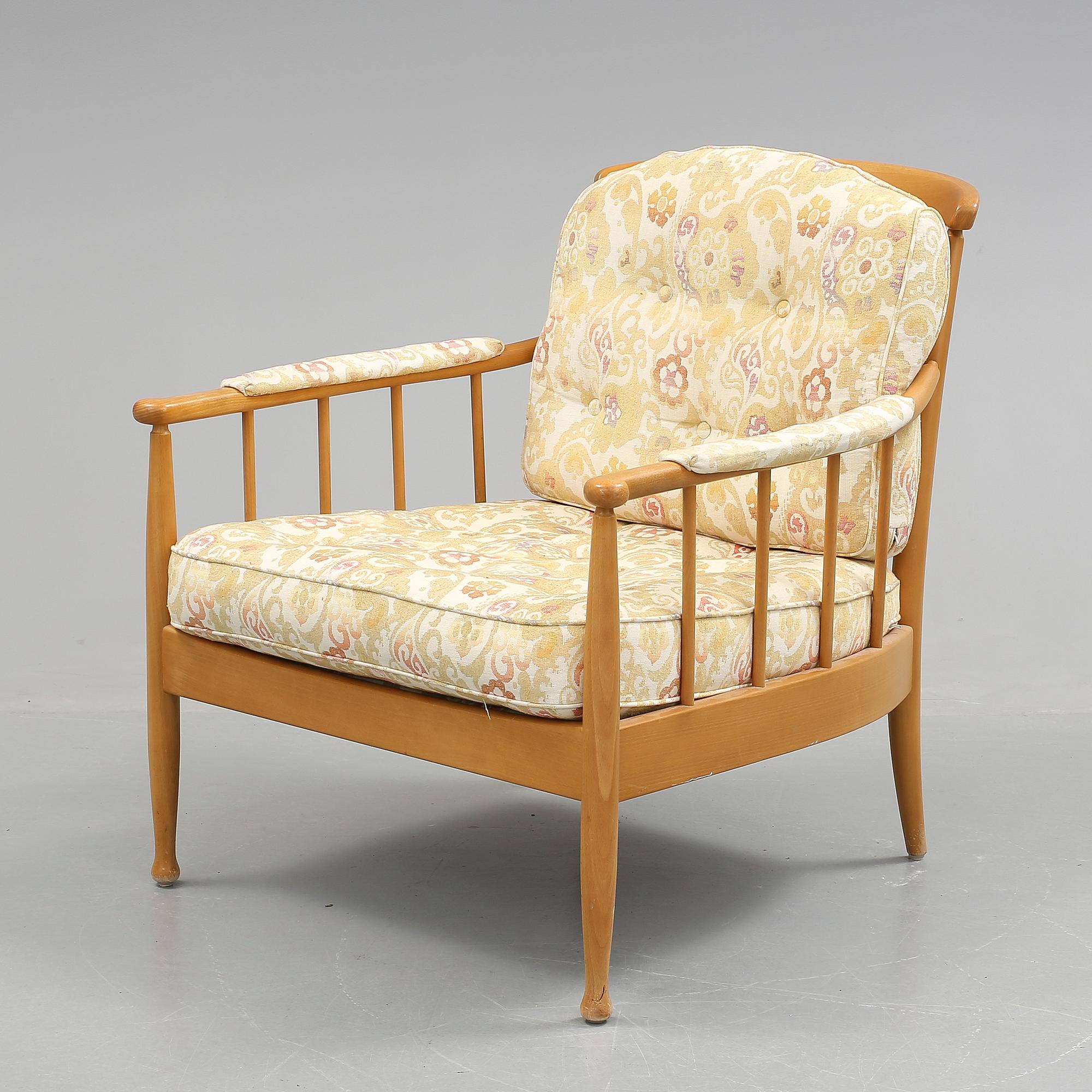 FÅTÖLJ, "Skrindan", Kerstin Hörlin-Holmqvist, 1960-tal.