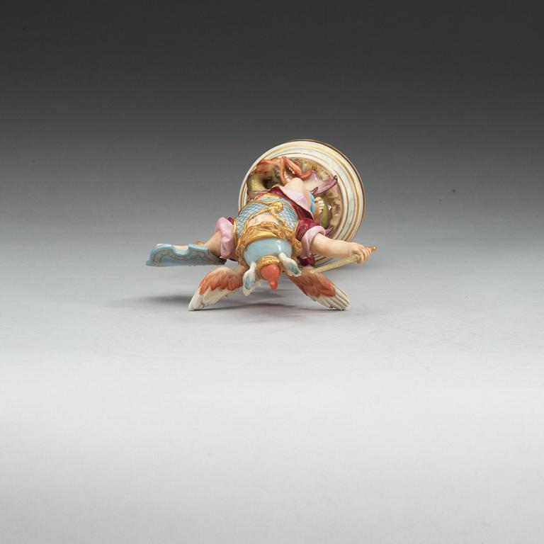 An allegorical Meissen figure, 19th Century.