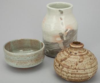 SKÅLAR, 3 st, keramik. 1900-talets andra hälft.