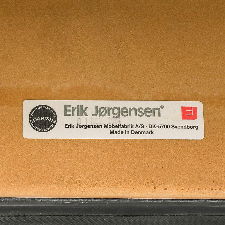 A set of eight leather easychairs by Erik Jørgensen Møbelfabrik, Svendborg, Denmark.