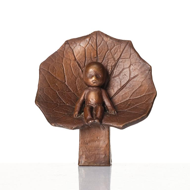 Lisa Larson, skulptur "Tummelisa", brons, Scandia Present, ca 1978, nr 551.