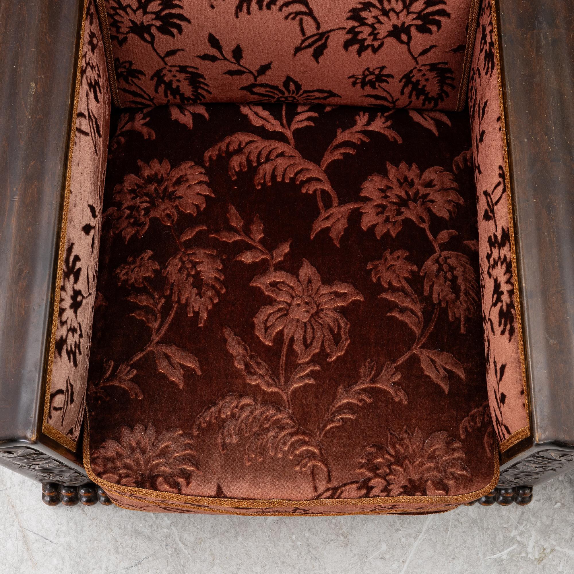 Armchairs, a pair, Swedish Grace, 1920s/30s.