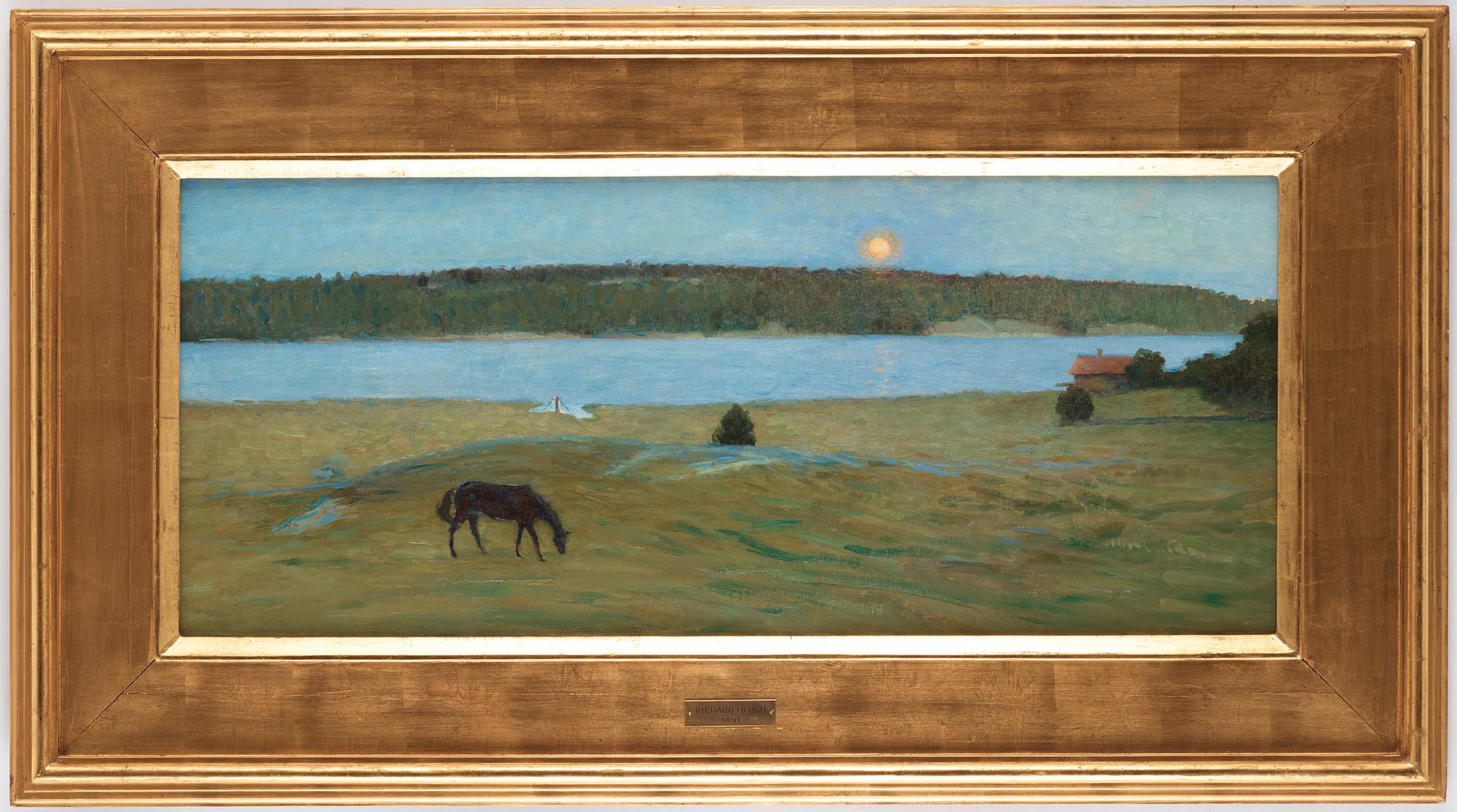 Richard Bergh, "Sommarnatt vid Ösbyholm i Uppland. Månuppgång”.