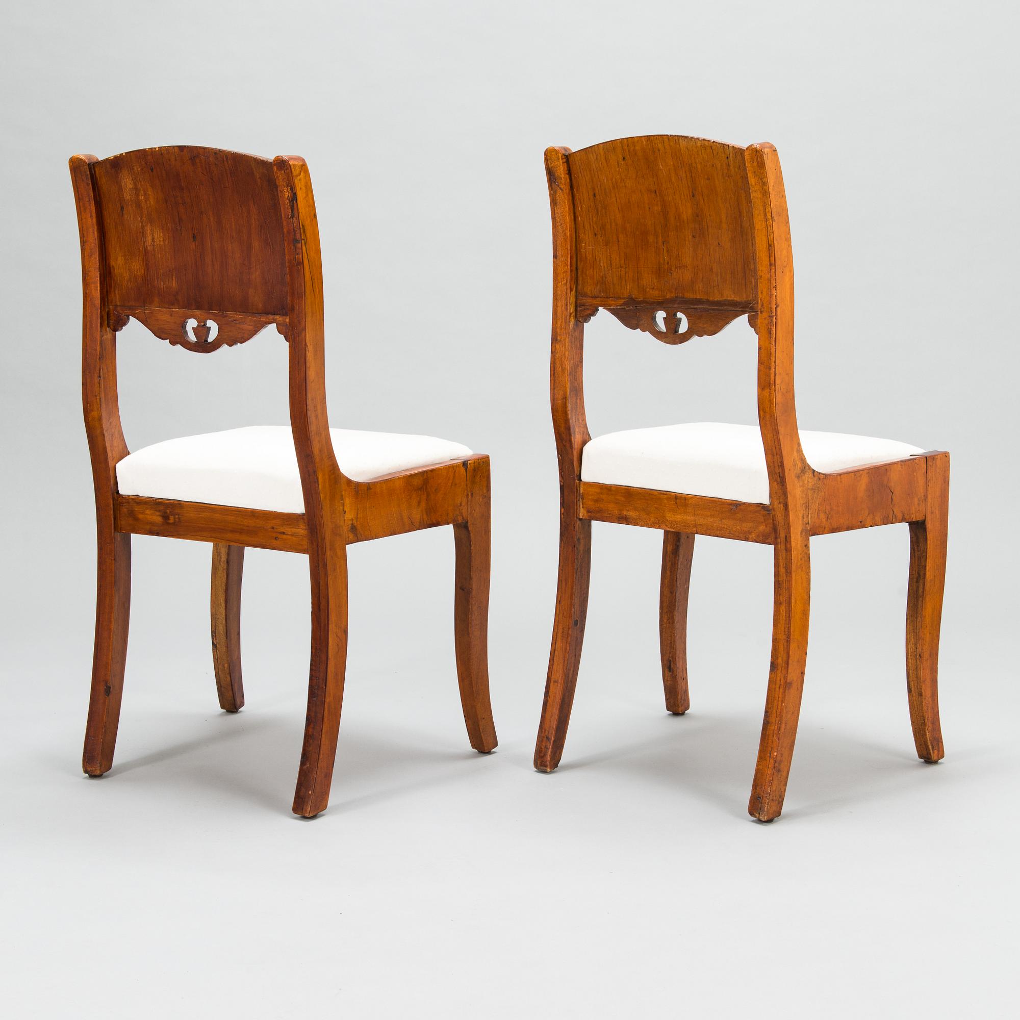 Stolar, 12 st, biedermeier, Ryssland ca 1830.