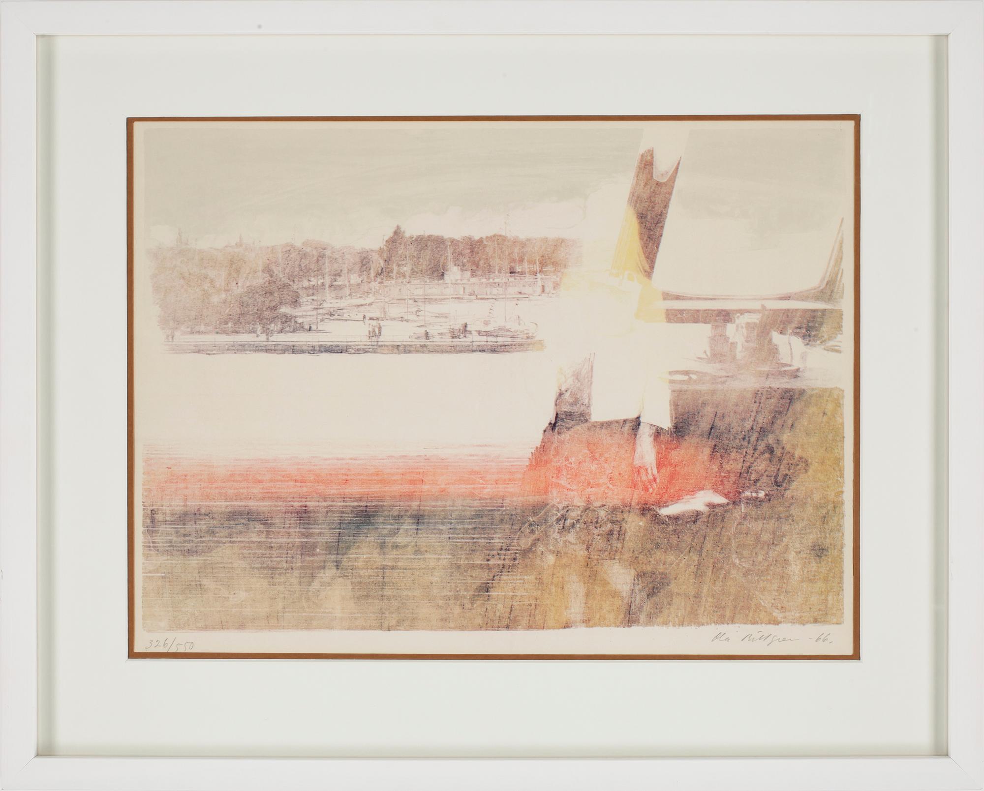 OLA BILLGREN, färglitografi, sign, dat o numr 326/550, -66.