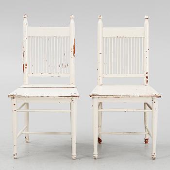 Carl Westman, chairs, 6 pcs, "Arbetarmöbeln", early 20th century.