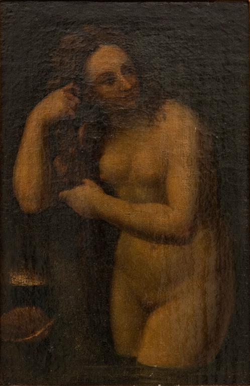 Okänd konstnär 1700-tal , Kvinna i badet.