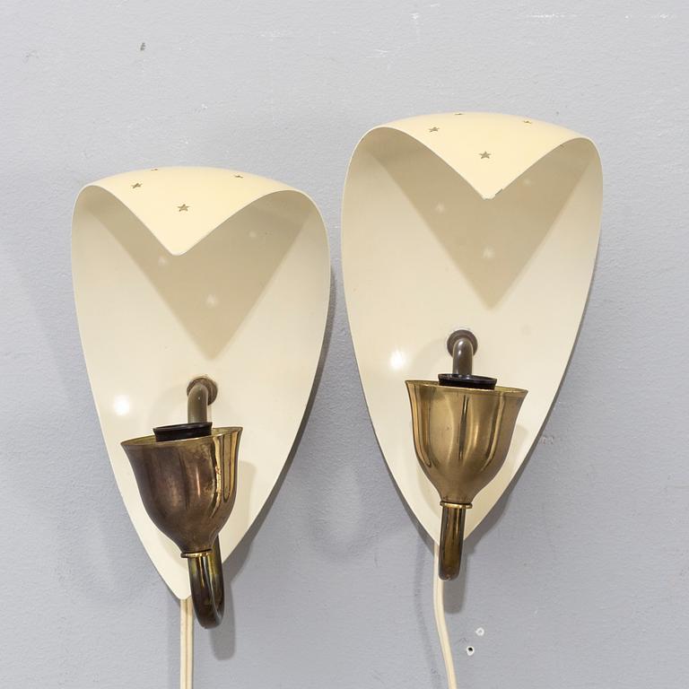 A PAIR OF WALL LAMPS, second half of the 20th century.