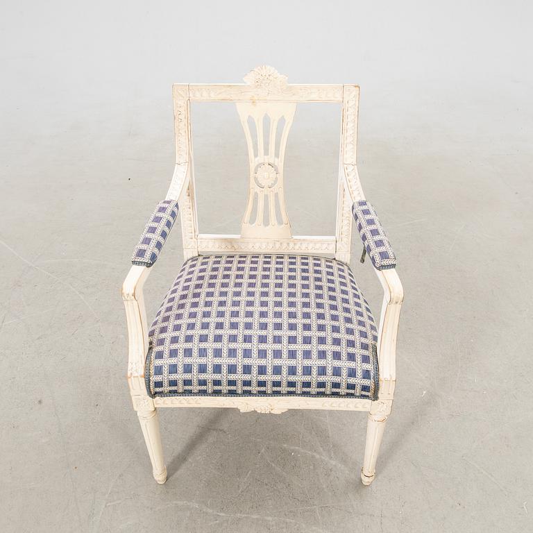 Karmstol Sengustaviansk stil 1900-talets första hälft.