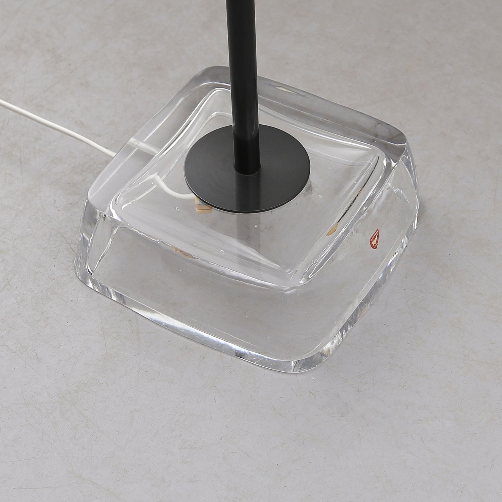 GOLVLAMPA, RD1380, Carl Fagerlund, Orrefors, 1900-talets mitt.