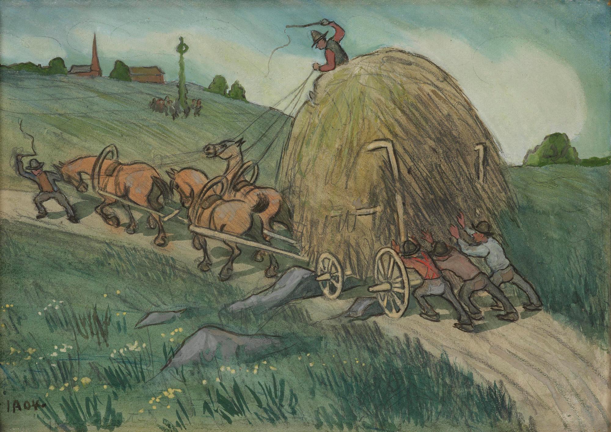 Ivar Arosenius, "Tungt lass i uppförsbacke".