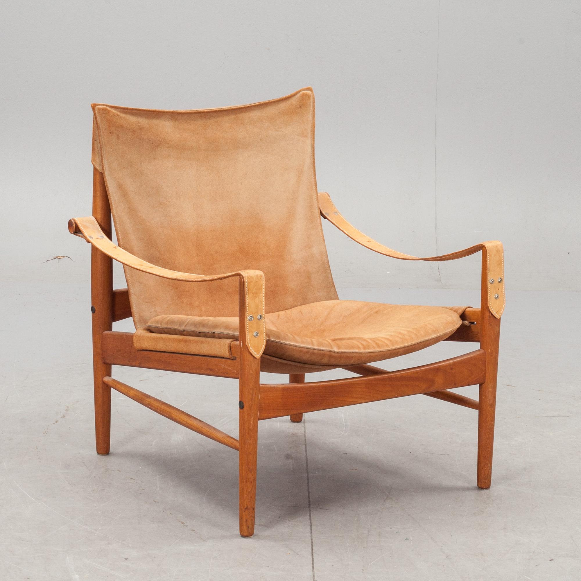 FÅTÖLJ, Hans Olsen, Viskadalens möbelfabrik, Kinna. 1950/60-tal.