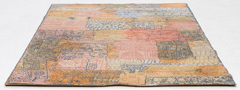 Paul Klee, matta, ”Florentinisches villenviertel”, maskingjord flossa, ca 200 x 140 cm.