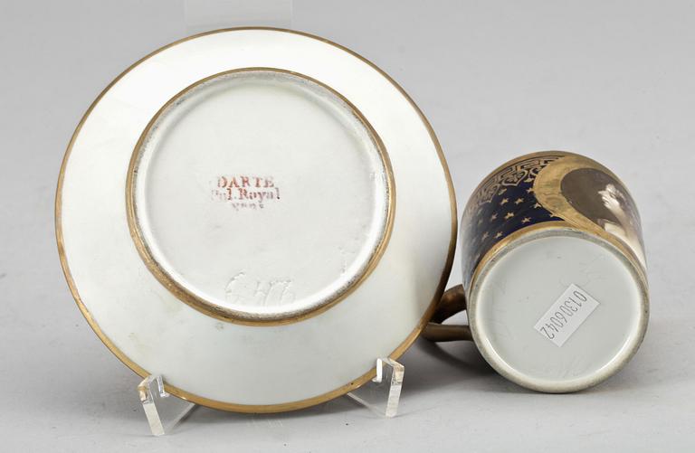 KOPP med FAT, empire, Darte, Paris, 1800-tal.