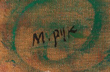 Madeleine Pyk, Sailing boat on a choppy sea.