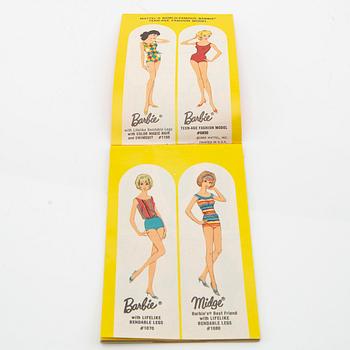 Barbie, docka, vintage "American Girl", Mattel 1966.