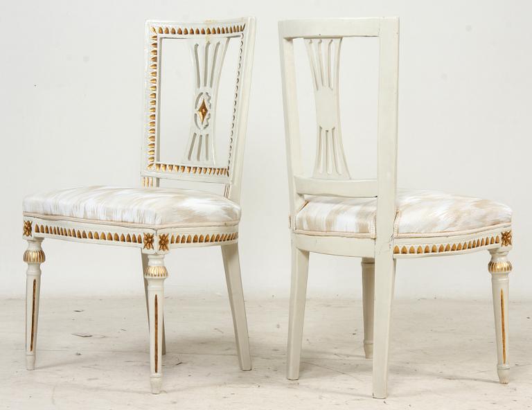 STOLAR, 2 st, gustavianska, trol Lindome. 1700/1800-tal.