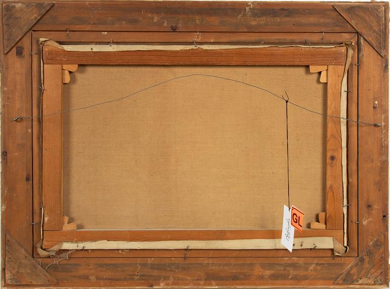 Johan Krouthén, Gårdsidyll med pickande höns.