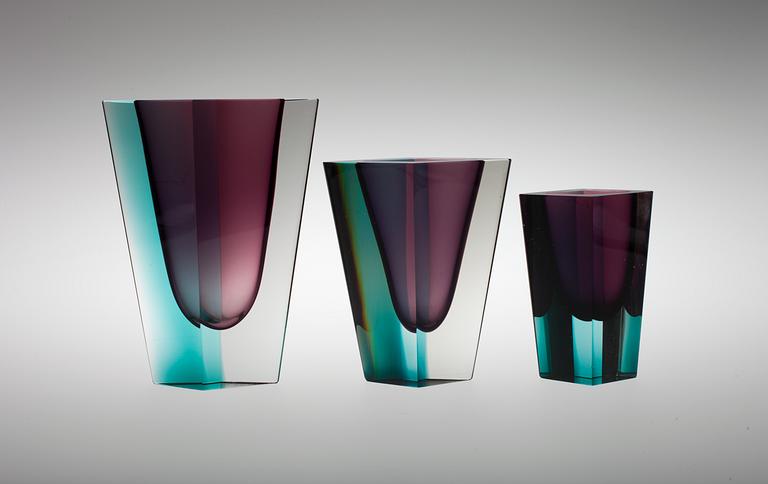 Kaj Franck, KONSTGLASSERIE, 3 ST.