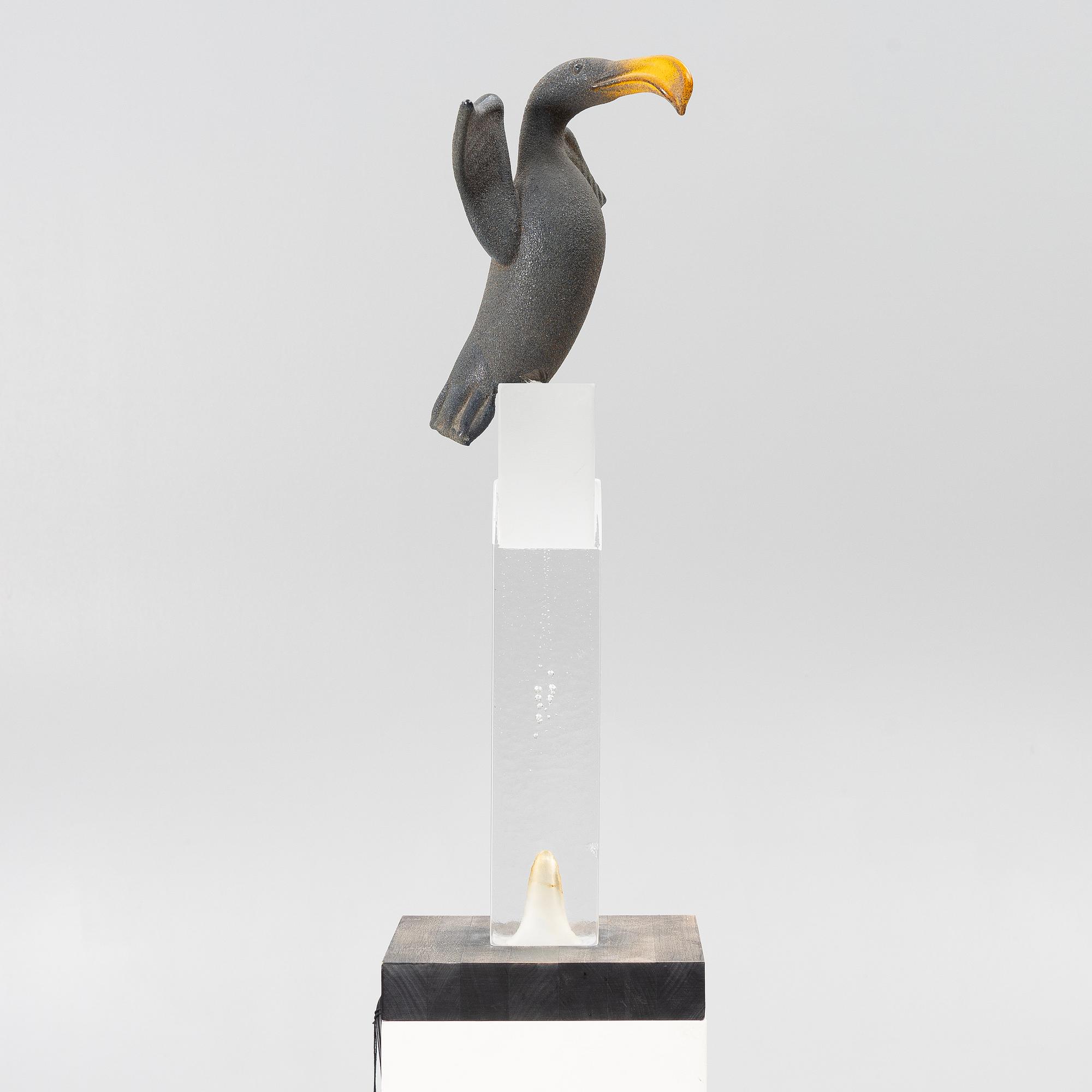 Kjell Engman, sculpture, glass, Kosta Boda.