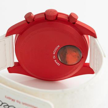 Omega/Swatch, MoonSwatch, "No Reserve", collection of 14 pcs, chronograph, wristwatches, 42 mm.