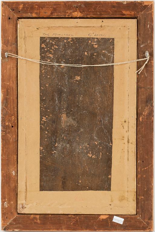 OKÄND KONSTNÄR. Olja på pannå, 1800-tal.