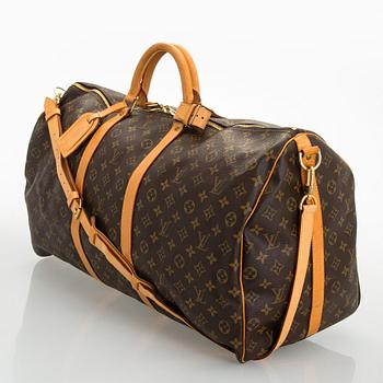 Louis Vuitton, a Monogram Canvas 'Keepall 60 Bandoulière' weekend bag.