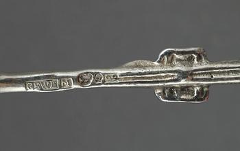 PARTI SILVER, delar 88, bl. a Gewe, Malmö och GAB Stockholm, mitten 1900-talets. Vikt ca 1 591 g.