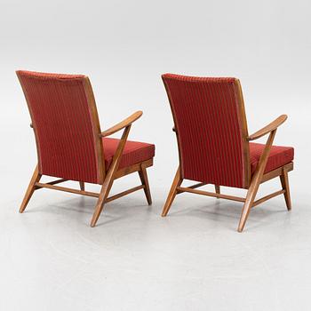 A pair of 'Knolls Moderna Fåtöljer', 1940's.