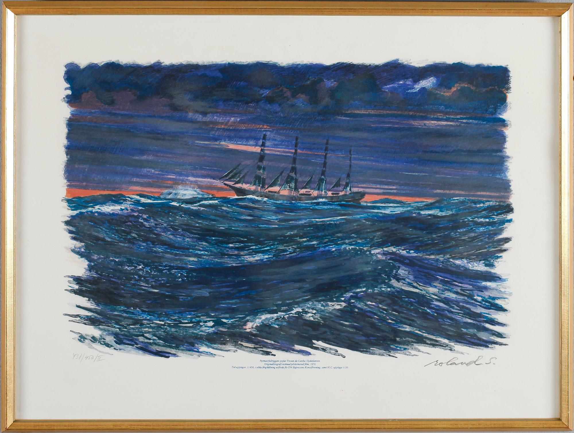 ROLAND SVENSSON, färglitografi, signerad, numrerad 431/450/II.