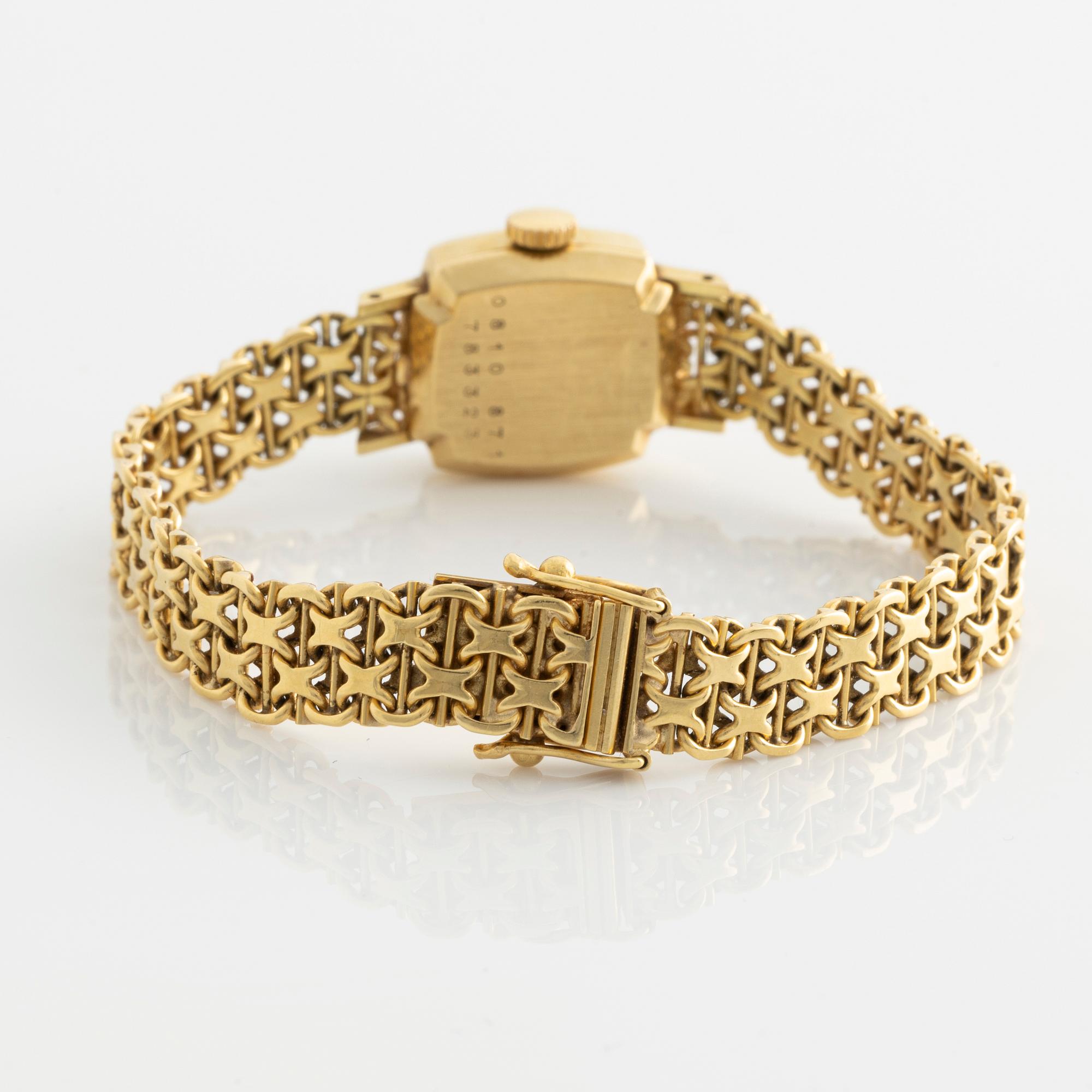 Certina, wristwatch, 18K gold, 15,5 mm.