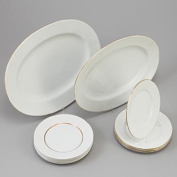 LOUISE ADELBORG, matservis, 55 delar, porslin, "Swedish Grace/Nationalservisen", Rörstrand och Lidköping 1930-1950-tal.