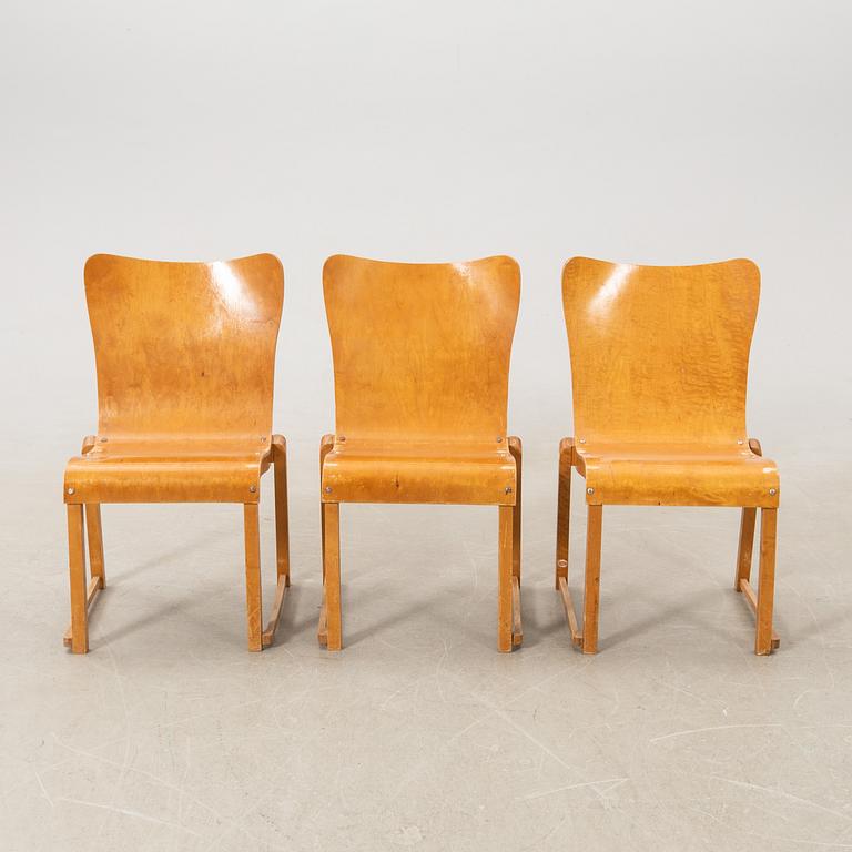 Axel Larsson,  stolar, 6 st, Svängsta Stilmöbler, 1900-talets mitt.