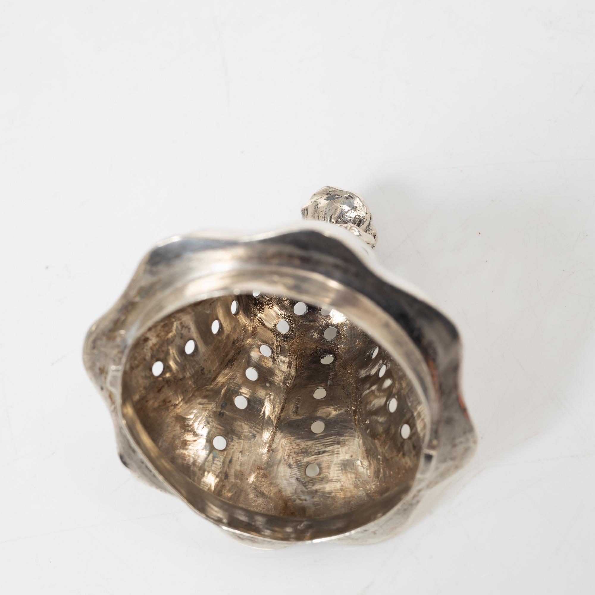 Sugar casters, a pair, silver, Rococo style, 20th century.