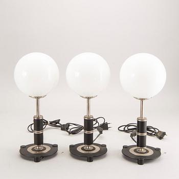 Table lamps, 3 pcs, 1900s.