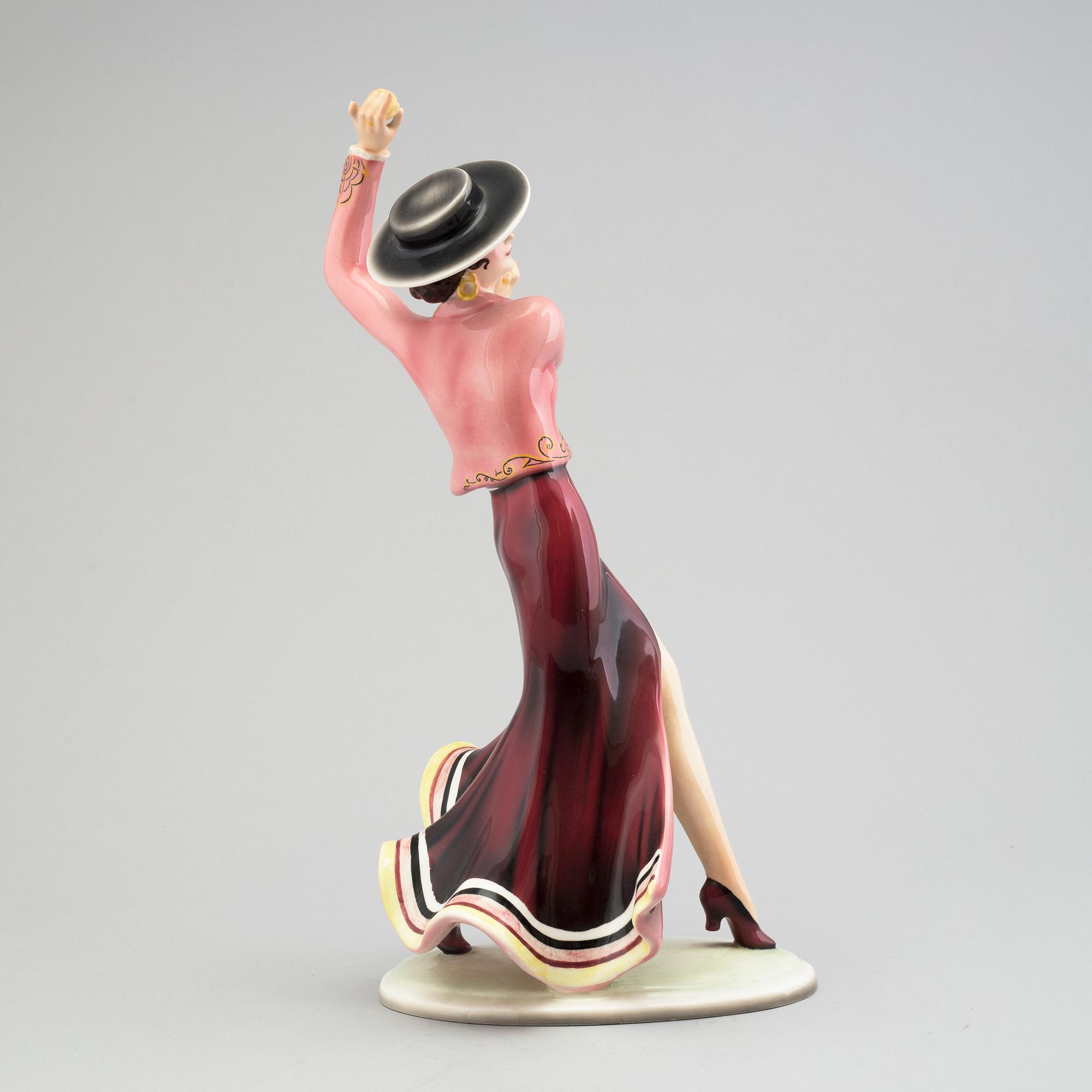 A 1930s/1940s porcelain figurine, Goldscheider, Vienna, Austria ...