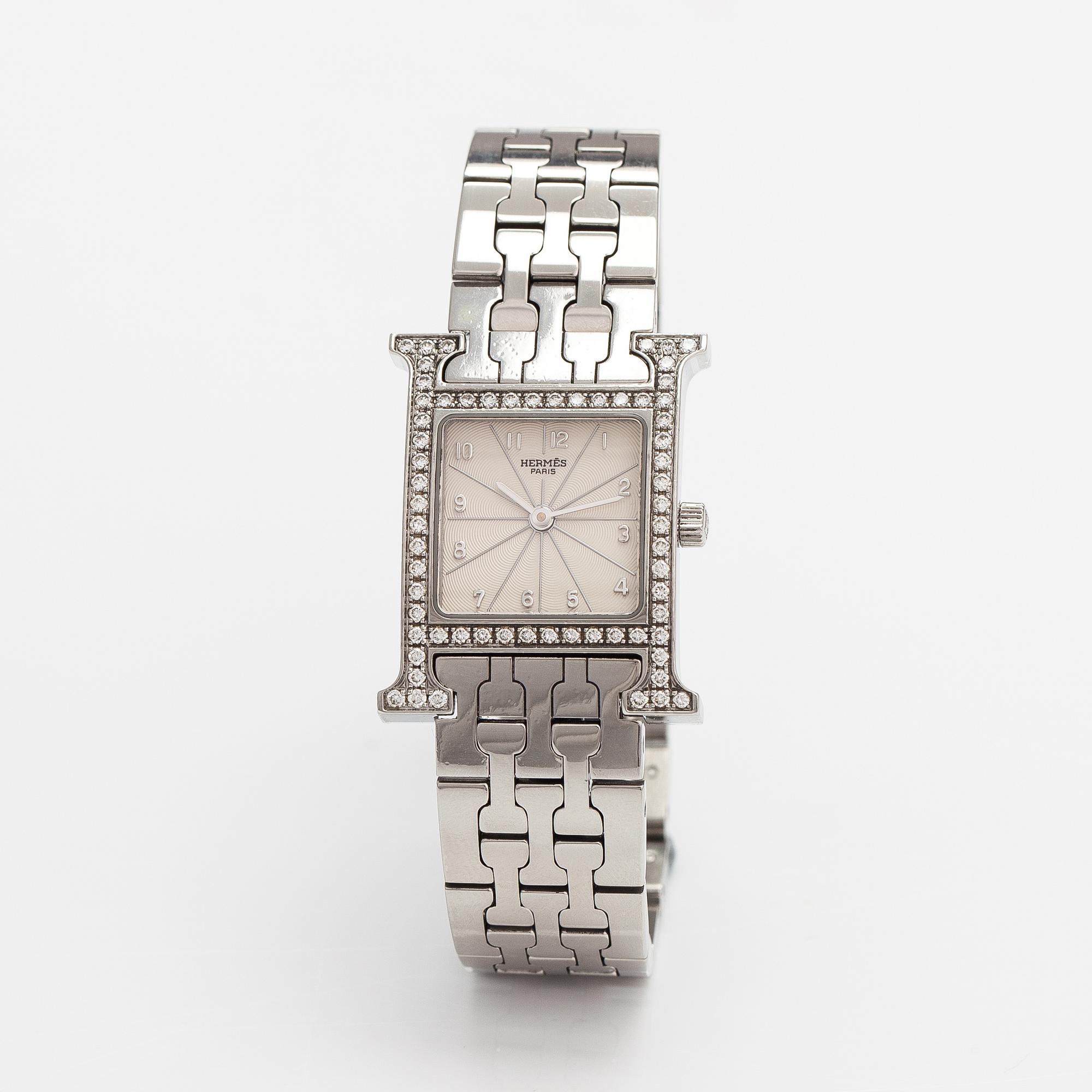 Hermès, Heure, wristwatch, 21-25 mm.