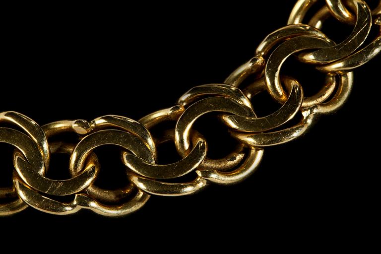 ARMBAND, 18k guld, Bolidenguld, 1943. Vikt 20 g.