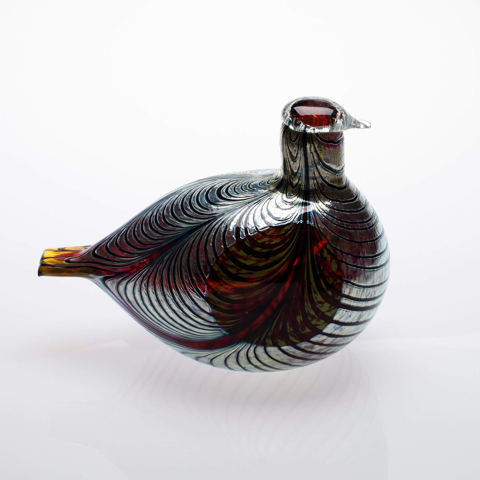 FIGURIN, glas, signerad Oiva Toikka, Nuutajärvi Notsjö.