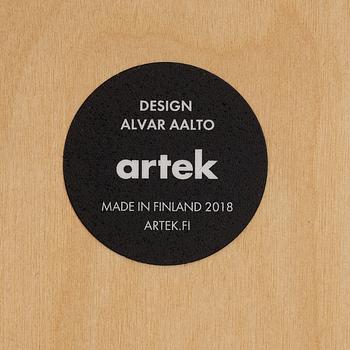Alvar Aalto, four K65 bar stools, Artek, 2019.