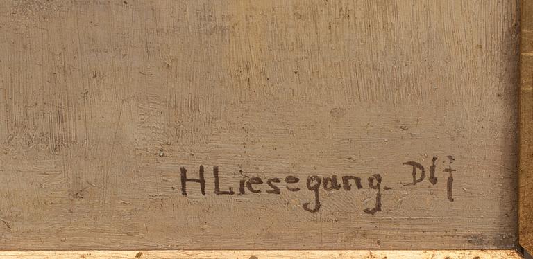 HELMUT LIESEGANG, olja på pannå, signerad.