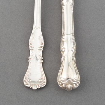 CG Hallberg, besticksuppsättning, 179 delar, silver, "Prins Albert", Stockholm, bl a 1948.