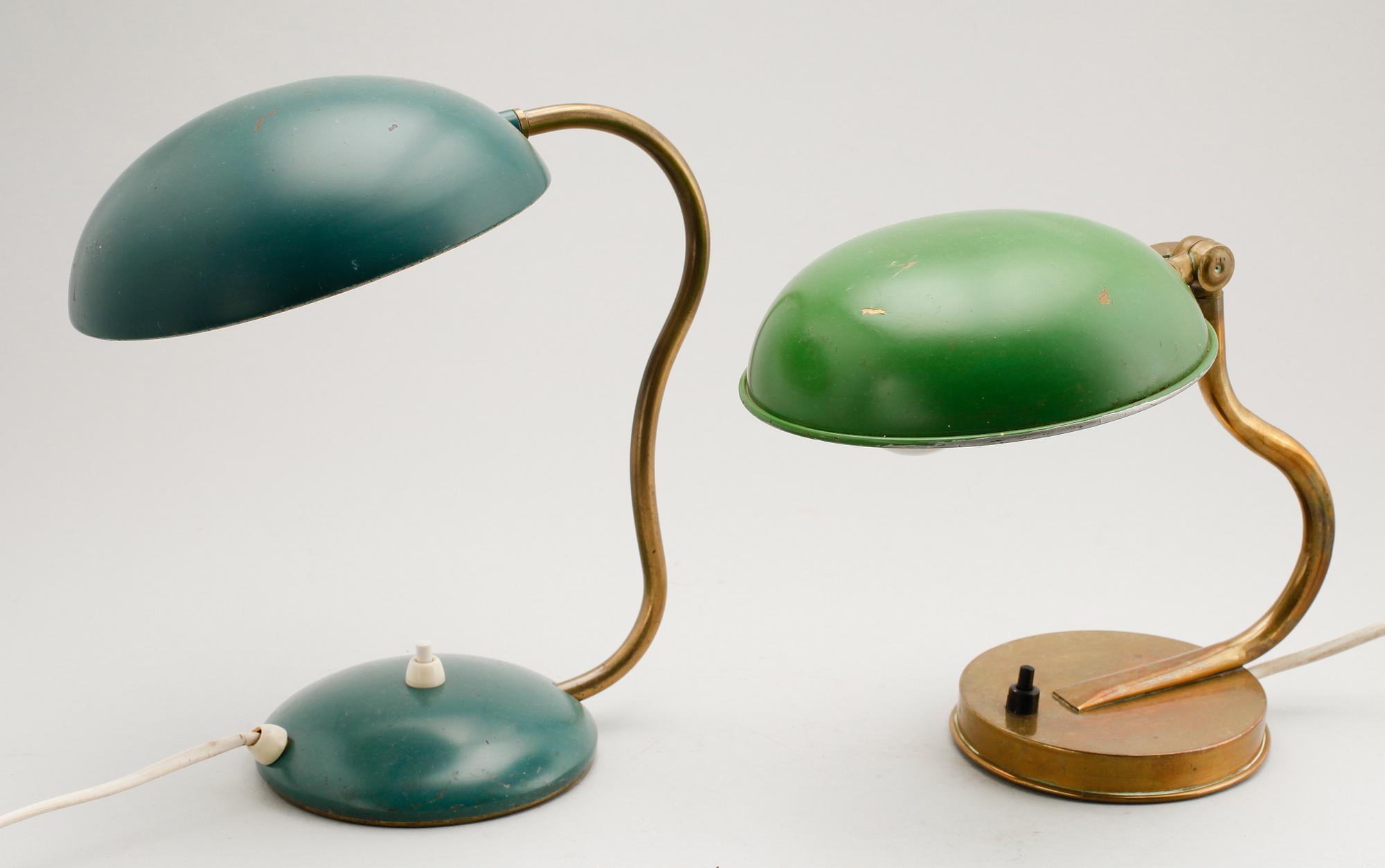 LAMPOR, 3 st, 1900-talets mitt.