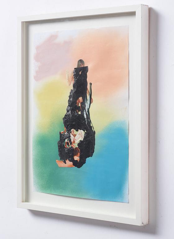 Michele Di Menna, collage på papper, utförd 2013.