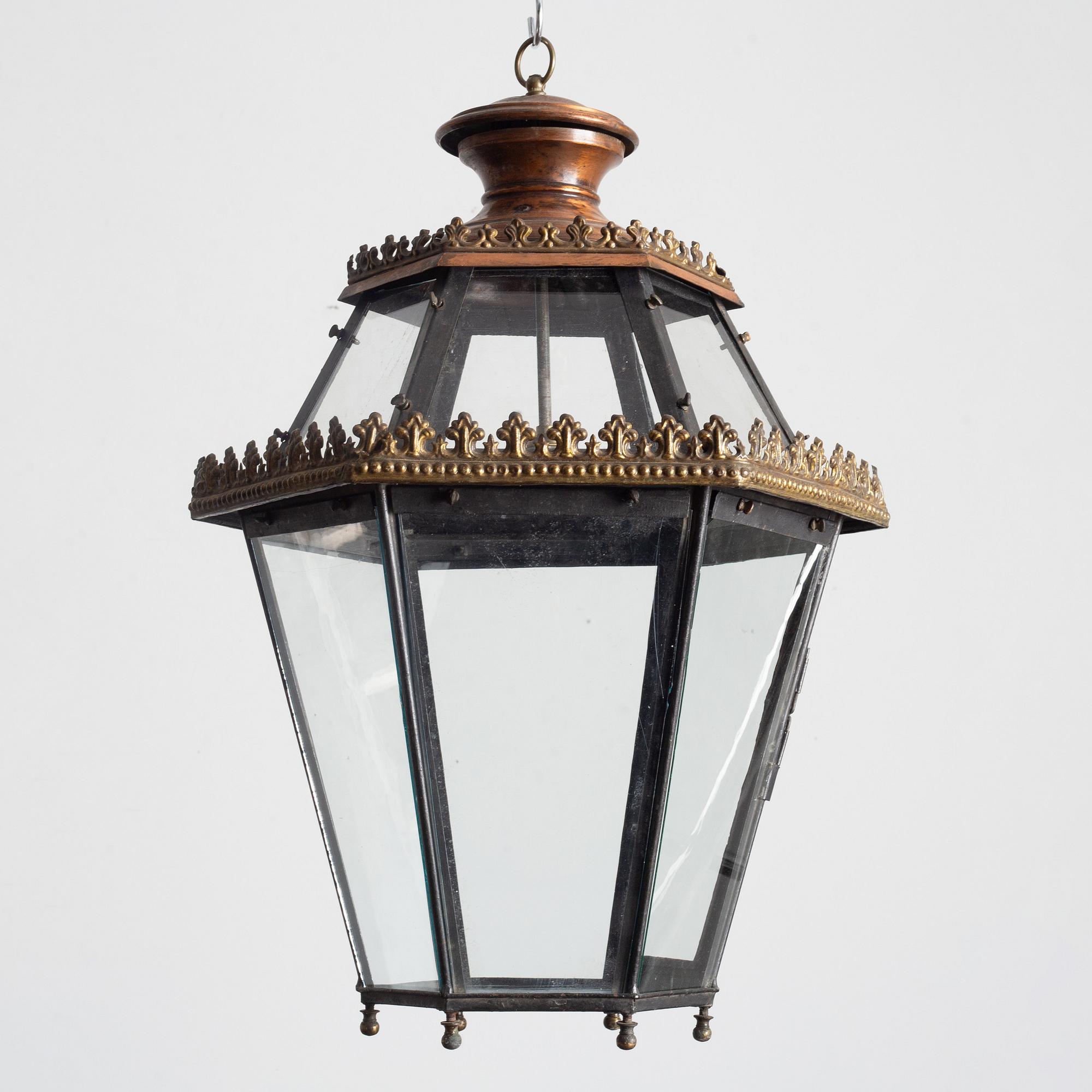 Taklyktor, ett par, 1800-talets slut.