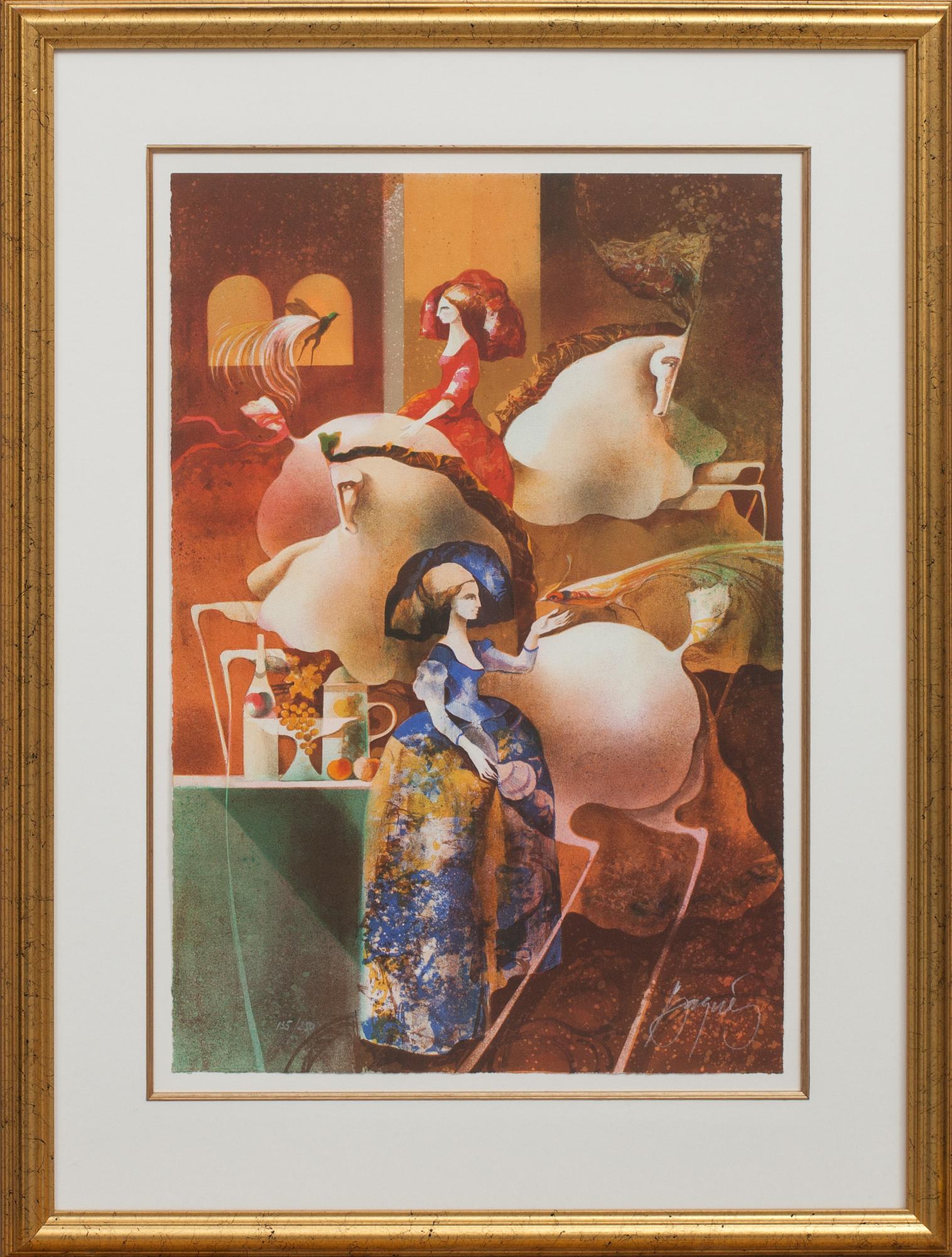 JOSEP BAQUÉS, färglitografi, signerad och numrerad 135/250.