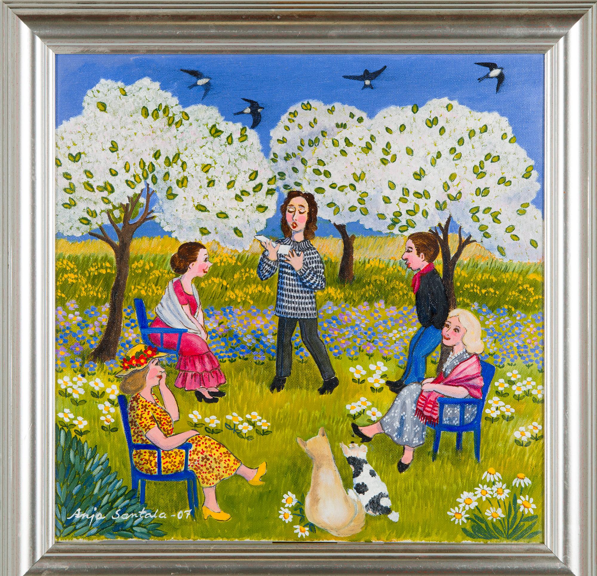 Anja Santala, "Runoja omenapuun alla" (Poems under the apple tree).