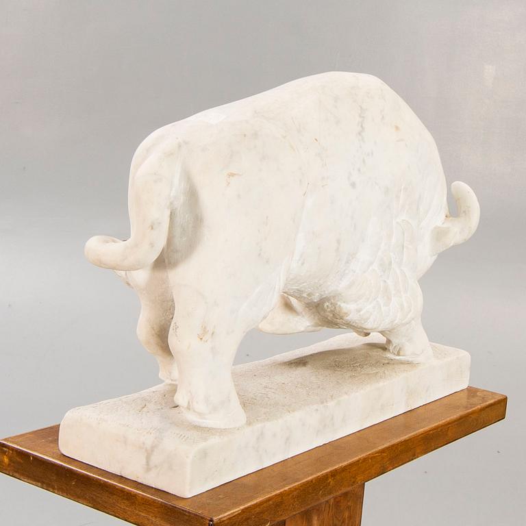 Carl Emil Fontell, skulptur signerad marmor.