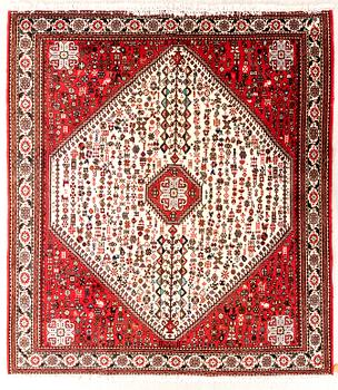 A semaitnique Abadeh carpet approx 201x200 cm.